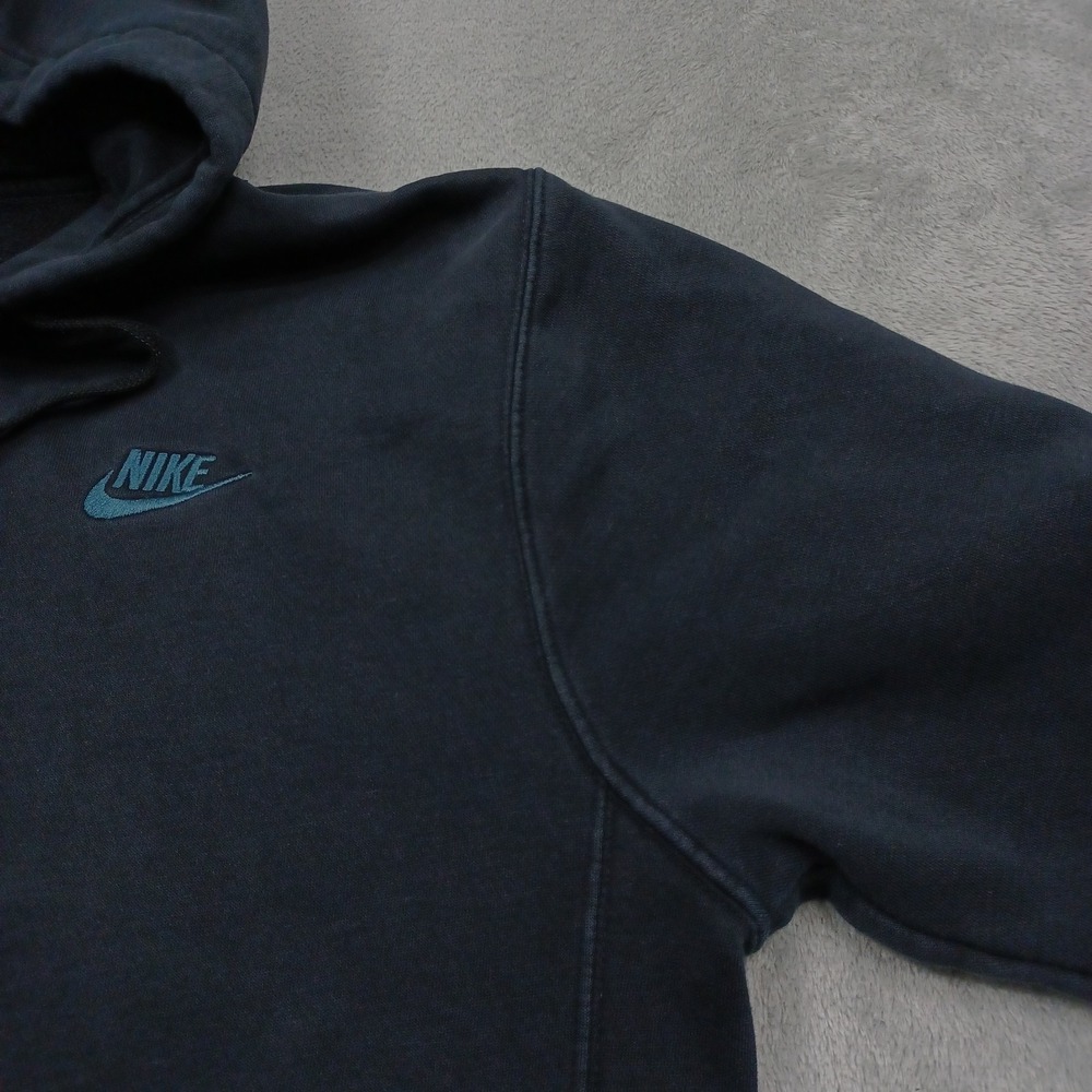 Nike Sweater Mens Small Black Pullover Activewear Hoodie Casual‎ Logo - Picture 3 of 8